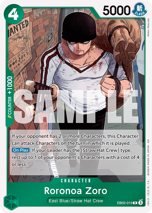 EB02-019 Roronoa Zoro