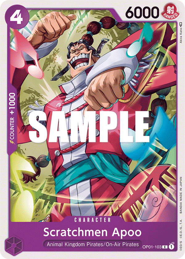 OP01-103 Scratchmen Apoo