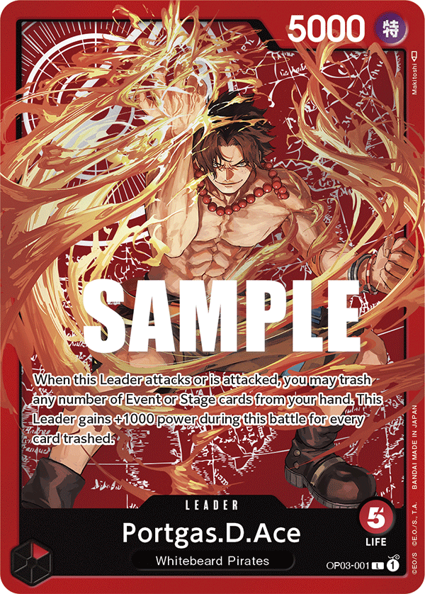 OP03-001 Portgas.D.Ace