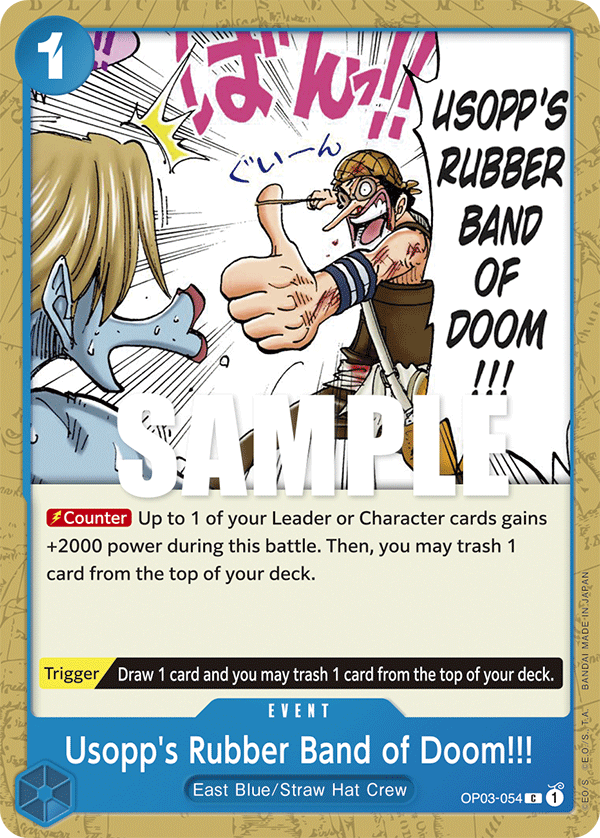 OP03-054 Usopp’s Rubber Band of Doom!!!