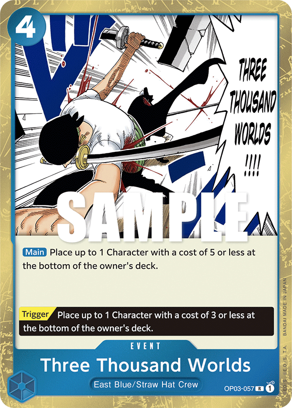 OP03-057 Three Thousand Worlds