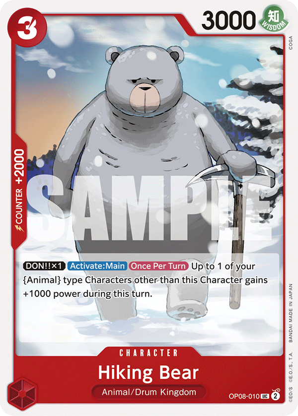 OP08-010 Hiking Bear