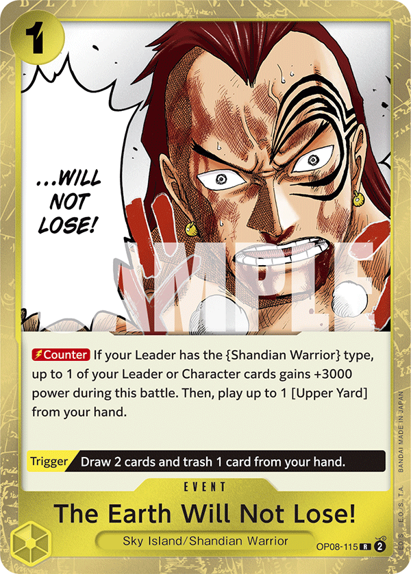 OP08-115 The Earth Will Not Lose!